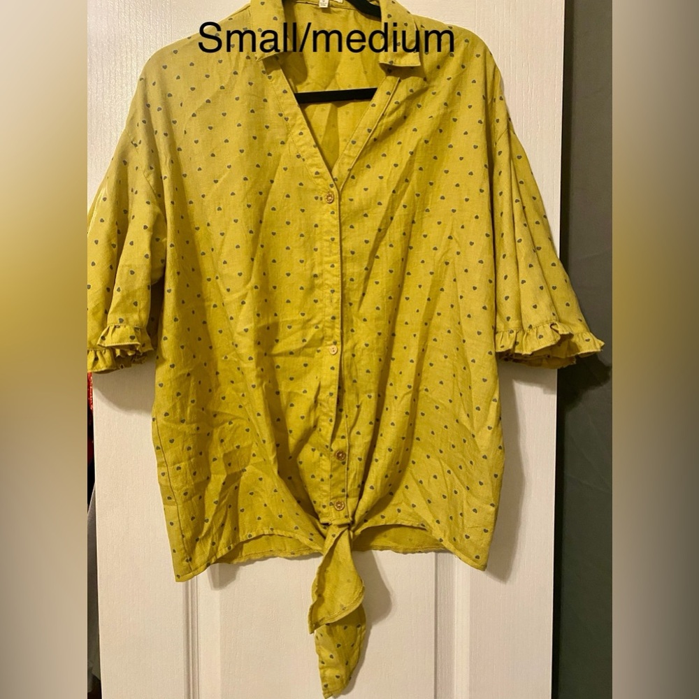 Yellow hearts Women's Top